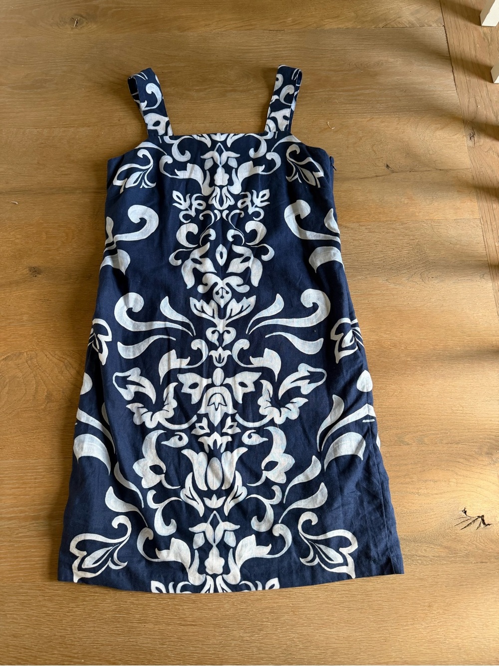Talbots Navy and White Strap Sundress